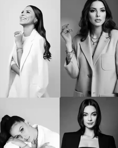 Retratos editoriais em preto e branco gerados por IA no estilo dos prompts criativos